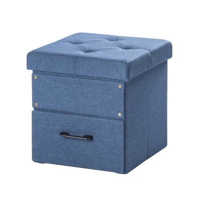 15" Cube Stockbox Collapsible Ottoman With Storage Drawer - Mellow 9 15" Cube Stockbox Collapsible Ottoman With Storage Drawer - Mellow - Image 7