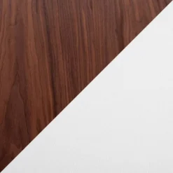 42" Folia Bench Polyester/Wood Walnut/Cream - LumiSource -Homcom Crosley Shop GUEST 8e50ff82 a5fe 44f9 8b99 37c14d73f973