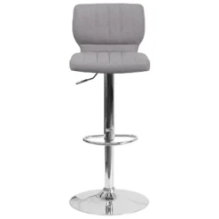 Flash Furniture Contemporary Vinyl Adjustable Height Barstool With Vertical Stitch Back And Chrome Base -Homcom Crosley Shop GUEST 8e5c9127 15fb 4d26 9ea7 15a2ae79d890