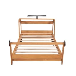 Twin Size Plane Shaped Platform Bed With Rotatable Propeller And Shelves - ModernLuxe -Homcom Crosley Shop GUEST 8edf16a3 5953 4b23 a07d 70811b095b5a