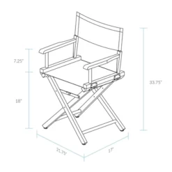 Director's Chair Canvas Flora Home -Homcom Crosley Shop GUEST 8f9f97f1 3271 42d2 8d86 31e5e8e1ddf1
