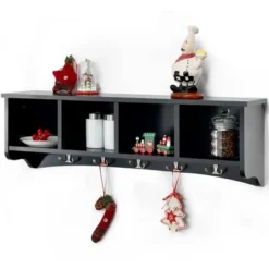 Costway Hanging Entryway Shelf Coat Rack Wall Mounted Storage Cabinets 24 Costway Hanging Entryway Shelf Coat Rack Wall Mounted Storage Cabinets -Homcom Crosley Shop GUEST 90386f55 0444 4429 9eab bf48f162d23f