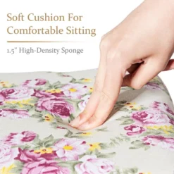 Costway Vanity Wood Dressing Stool Padded Chair Makeup Cushion White Backless -Homcom Crosley Shop GUEST 90af083f cd55 4643 8b61 ad43d0742902