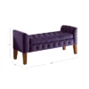Velvet Tufted Storage Settee Bench - HomePop -Homcom Crosley Shop GUEST 90dbfb4a 866c 41f0 9da4 e5611ad9c739