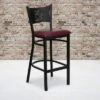 Emma And Oliver Black Coffee Back Metal Restaurant Dining Barstool -Homcom Crosley Shop GUEST 90fddee7 725c 46c4 b65a 844fde7d1d95