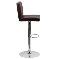 Flash Furniture Contemporary Vinyl Adjustable Height Barstool With Panel Back And Chrome Base -Homcom Crosley Shop GUEST 910fdd06 3acf 4120 a891 ae7c330ce877