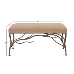 Farmhouse Wood Rectangle Bench Brown - Olivia & May -Homcom Crosley Shop GUEST 913ea92e 30a8 4f11 be7d 4f507c6ca31b