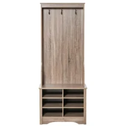 HOMCOM Coat Rack Wooden Hall Tree Storage Organizer Shoe Bench With Shoe Rack 3 Hooks For Hallway Or Living Room, Brown 9 HOMCOM Coat Rack Wooden Hall Tree Storage Organizer Shoe Bench With Shoe Rack 3 Hooks For Hallway Or Living Room, Brown -Homcom Crosley Shop GUEST 91519c74 205b 4fa5 9c56 64515da6e616