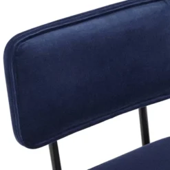 Studio 55D Marc Swivel Bar Stools Set Of 2 Black Gold 29 1/4" High Mid Century Modern Blue Cushion Backrest Footrest Kitchen Counter Height Island -Homcom Crosley Shop GUEST 91a01e38 6315 44b0 91b4 cd1f87787b6c