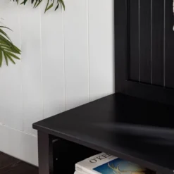 Waylon Rustic Farmhouse Solid Wood Tall Hall Tree - Saracina Home -Homcom Crosley Shop GUEST 91b3b938 ece9 4e6f a24c f8e4e82f116c