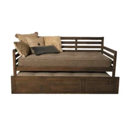 Yorkville Trundle Daybed Rustic Walnut - Dual Comfort -Homcom Crosley Shop GUEST 91fc5822 374a 4448 9bcc d99326ad77f7
