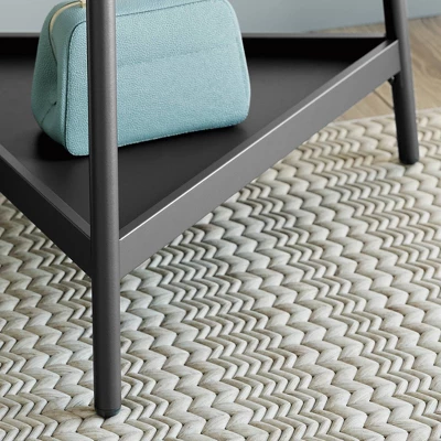 Boulevard Café Coat Tree With Shelves Black - Sauder 7 Boulevard Café Coat Tree With Shelves Black - Sauder - Image 5