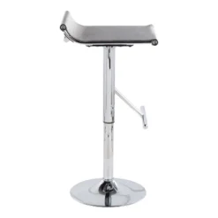 Mirage Ale Mesh Fabric/Metal Barstool Chrome/Silver - LumiSource