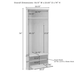 Ellison Corner Hall Tree - Crosley -Homcom Crosley Shop GUEST 936e8324 548a 4a76 8af2 a2b3cd6ca79e