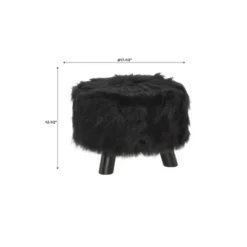 Faux Fur Foot Stool - Linon -Homcom Crosley Shop GUEST 93e04414 2646 4fab b50f f7ebe68badb6