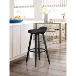 Caroline Bar Stool Noir Black - Adore Decor