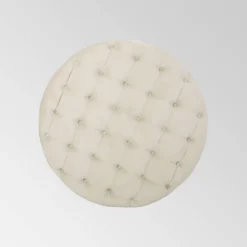 Orla Modern Glam Round Ottoman - Christopher Knight Home -Homcom Crosley Shop GUEST 943e99c1 c1dd 48ca 9b63 b158653e9325