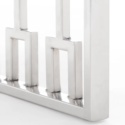 Lennox Contemporary Wood And Silver Metal Bench Dark Walnut Brown - Adore Decor 7 Lennox Contemporary Wood And Silver Metal Bench Dark Walnut Brown - Adore Decor - Image 5