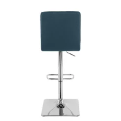 Set Of 2 Adjustable Square Tufted Barstools Dark Blue - CorLiving -Homcom Crosley Shop GUEST 951e41e1 6c8d 4ce6 bc26 668f18d589b2
