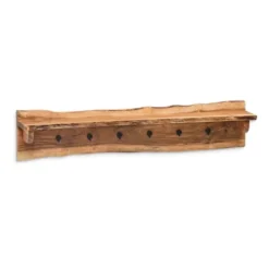48" Hairpin Live Edge Wood Bench With Coat Hook Shelf Set Natural - Alaterre Furniture 8 48" Hairpin Live Edge Wood Bench With Coat Hook Shelf Set Natural - Alaterre Furniture -Homcom Crosley Shop GUEST 9538e136 284f 4452 ac68 520c4881f5d6