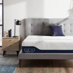 Lucid Comfort Collection Gel & Aloe Vera 12" Hybrid Memory Foam Mattress -Homcom Crosley Shop GUEST 95414145 51f6 4902 be59 2ff756a20db7