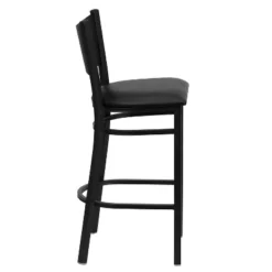 Flash Furniture Black Coffee Back Metal Restaurant Barstool -Homcom Crosley Shop GUEST 95603c17 e011 4f18 b396 3fbb76287cb9