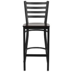 Flash Furniture Black Ladder Back Metal Restaurant Barstool -Homcom Crosley Shop GUEST 95cd0ba5 7bf5 47a5 8938 0935329a1903