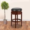 Flash Furniture 29'' High Backless Wood Barstool With Carved Apron And LeatherSoftSoft Swivel Seat 1 Flash Furniture 29'' High Backless Wood Barstool With Carved Apron And LeatherSoftSoft Swivel Seat -Homcom Crosley Shop GUEST 96497fa3 d4ec 4cce a31c 32414e37ea83