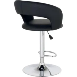 Studio 55D Chrome Swivel Bar Stool 30" High Modern Black Cushion Adjustable With Backrest Footrest Kitchen Counter Height Island 15 Studio 55D Chrome Swivel Bar Stool 30" High Modern Black Cushion Adjustable With Backrest Footrest Kitchen Counter Height Island -Homcom Crosley Shop GUEST 9686887f 1f53 4653 9858 d5881eddcf54