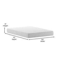 Flash Furniture Jasmine Charcoal & Green Tea Cooling Gel Memory Foam 8 Inch CertiPUR-US, Supportive Pressure Relief, Mattress In A Box -Homcom Crosley Shop GUEST 968b95a3 31cc 412b 9c9f a3d314a206ca