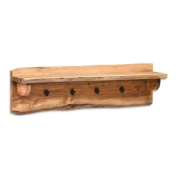 Alaterre Furniture Alpine Natural Brown Live Edge Wood Coat Hooks With Shelf -Homcom Crosley Shop GUEST 96fec616 36c2 4b71 b9b9 082017d993fb