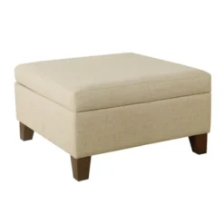 Luxury Large Square Storage Ottoman - HomePop -Homcom Crosley Shop GUEST 975effde 067a 4675 bc6d df4190b28cab