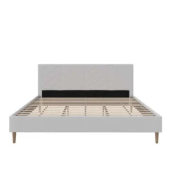 Venus Tufted Upholstered Bed Gray Linen - Room & Joy -Homcom Crosley Shop GUEST 986fb675 d602 40a2 a58e 9e72dce3fa63