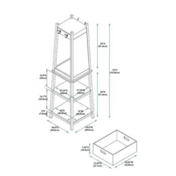 Jolene Rotating Coat Rack - Powell -Homcom Crosley Shop GUEST 98f2c82a 2596 4f51 a74f 4ea6df070a0f