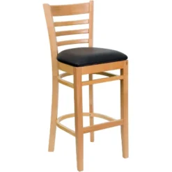 Emma And Oliver Ladder Back Wooden Restaurant Dining Barstool -Homcom Crosley Shop GUEST 9abd4e23 861c 44ed 9156 bba253a16703