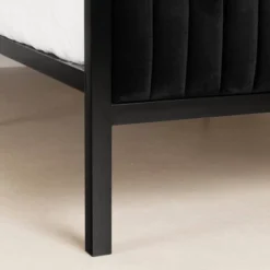 Queen Hype Metal Framed Upholstered Bed Set Pure Black - South Shore -Homcom Crosley Shop GUEST 9af93bb6 1800 4b36 918f 90d1b255ba07