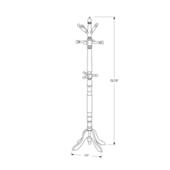 73" Traditional Style Coat Rack - EveryRoom -Homcom Crosley Shop GUEST 9b72792a ab2f 4fe5 839c 00b521123d2a