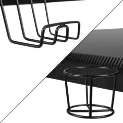 Flash Furniture Gaming Desk 45.25" X 29" Computer Table Gamer Workstation With Headphone Holder And 2 Cable Management Holes -Homcom Crosley Shop GUEST 9b9d6bc4 d2c4 4dbd b9b4 905d0ff5657d