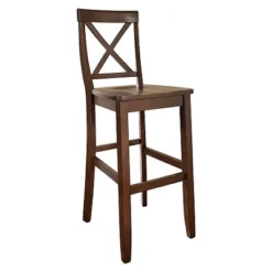 Set Of 2 30" X-Back Barstools - Crosley -Homcom Crosley Shop GUEST 9ca1ef5a ba3e 49ef ac1e 351f8a7054b0