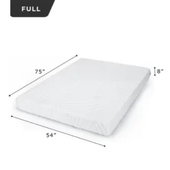Costway 8'' Gel Infused Memory Foam Mattress Jacquard Firm Hybrid Pressure Relief QueenFull