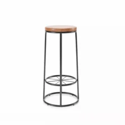 Set Of 2 33" Pilat Barstools With Wood Seat Warm Oak - HOMES: Inside + Out -Homcom Crosley Shop GUEST 9d3d9d88 02c1 4a47 b2f8 74891f0b1955