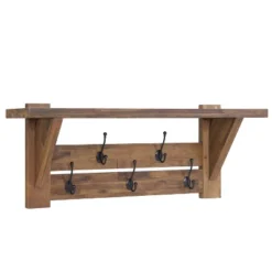 40" Bethel Acacia Wood Bench And Coat Hook With Shelf Natural - Alaterre Furniture 26 40" Bethel Acacia Wood Bench And Coat Hook With Shelf Natural - Alaterre Furniture -Homcom Crosley Shop GUEST 9dc4b34d 5e30 4e37 b821 afd1614d8dce