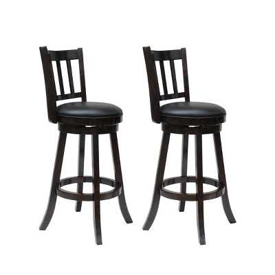 Set Of 2 29" Bloomington Swivel Bar Stools Cappuccino - Boraam 3 Set Of 2 29" Bloomington Swivel Bar Stools Cappuccino - Boraam