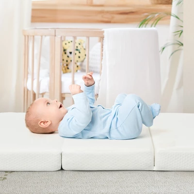 Tri-Fold Pack N Play Mattress Pad Foldable Crib Mattress Soft Memory Foam 9 Tri-Fold Pack N Play Mattress Pad Foldable Crib Mattress Soft Memory Foam - Image 7