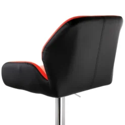 Elama 2 Piece Adjustable Faux Leather Bar Stool In Red And Black With Chrome Base -Homcom Crosley Shop GUEST 9e94c5e6 5184 4f25 9080 b40df976f1a5