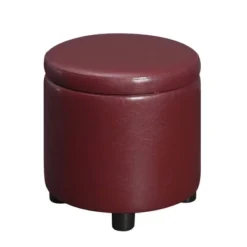 Designs4Comfort Round Accent Storage Ottoman - Breighton Home -Homcom Crosley Shop GUEST 9fc77b29 7b26 4f5f aff2 87b25eb249e0