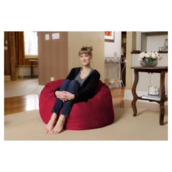 3' Kids' Bean Bag Chair With Memory Foam Filling And Washable Cover - Relax Sacks -Homcom Crosley Shop GUEST a008eee1 4187 484b ae72 b63d18166a23