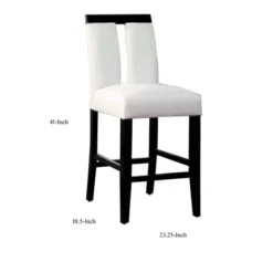 Set Of 2 Contemporary Barstools White/Black - Benzara 9 Set Of 2 Contemporary Barstools White/Black - Benzara -Homcom Crosley Shop GUEST a00b9e4f 7537 4dfc b8c2 f0e2084c28e5