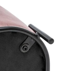 17" Modern Square Ottoman With Metal Base - WOVENBYRD -Homcom Crosley Shop GUEST a203c31c d3cb 470b aa6b 1758faa385d9