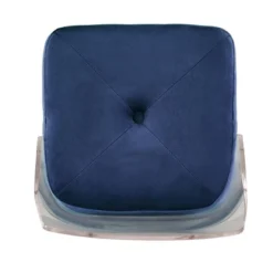 Set Of 2 29" Svana Champagne Gold Finish Velvet Barstools Navy - Inspire Q -Homcom Crosley Shop GUEST a2c97605 0c36 49d4 b417 fcb421d70daa